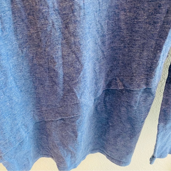 Pure J.Jill | Blue Layered Asymmetrical Tee - Picture 4 of 7